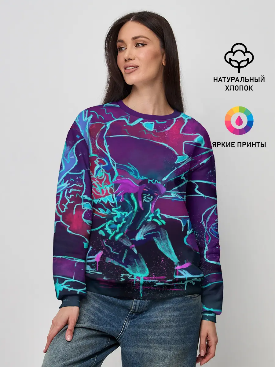 Женский свитшот / lol kda akali