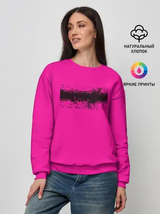 Женский свитшот / Гранж розовый