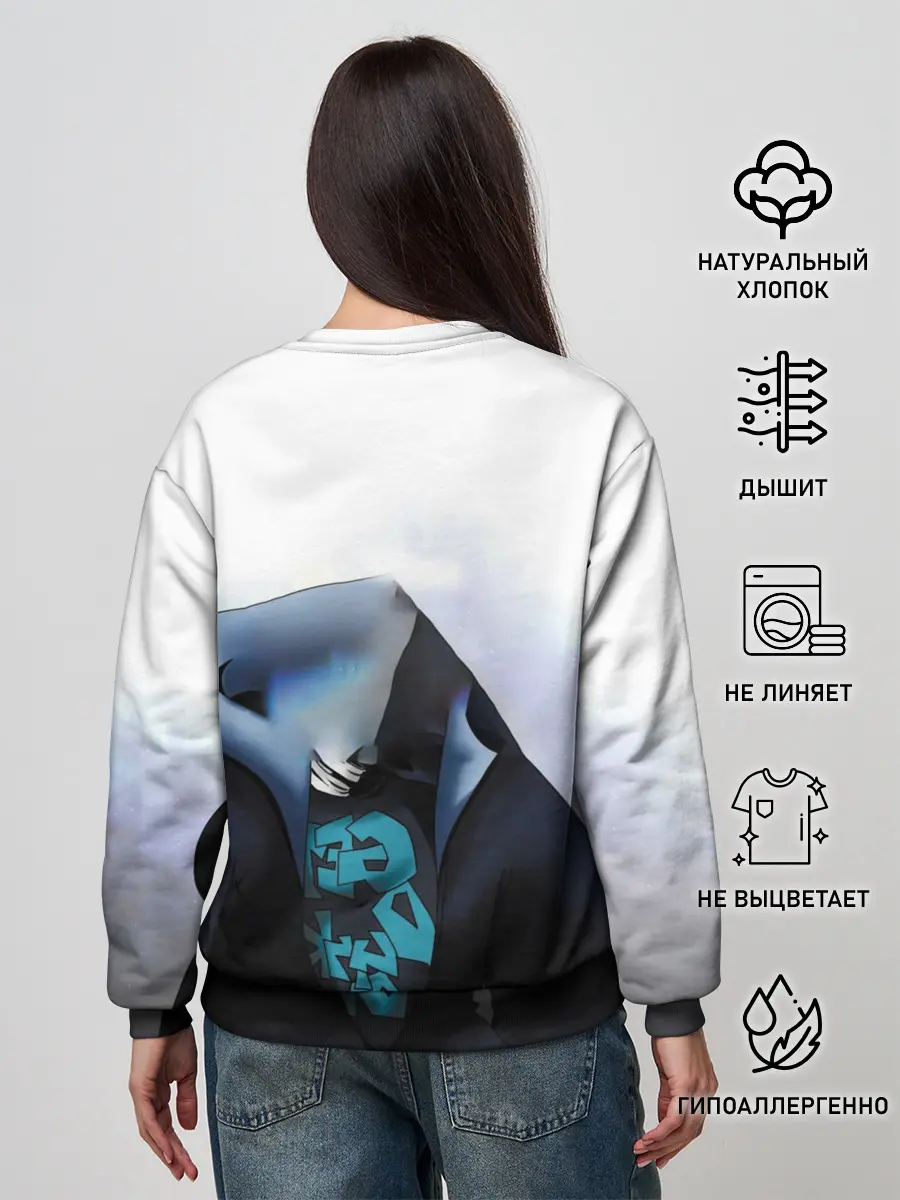 Женский свитшот / Скелет