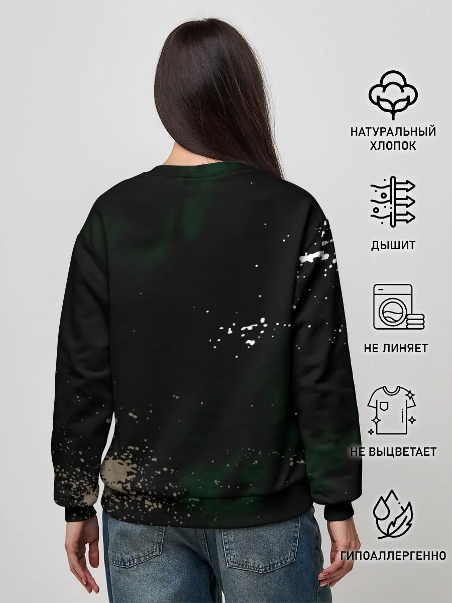 Женский свитшот / Глаза Ябоку. БЕЗДОМНЫЙ БОГ