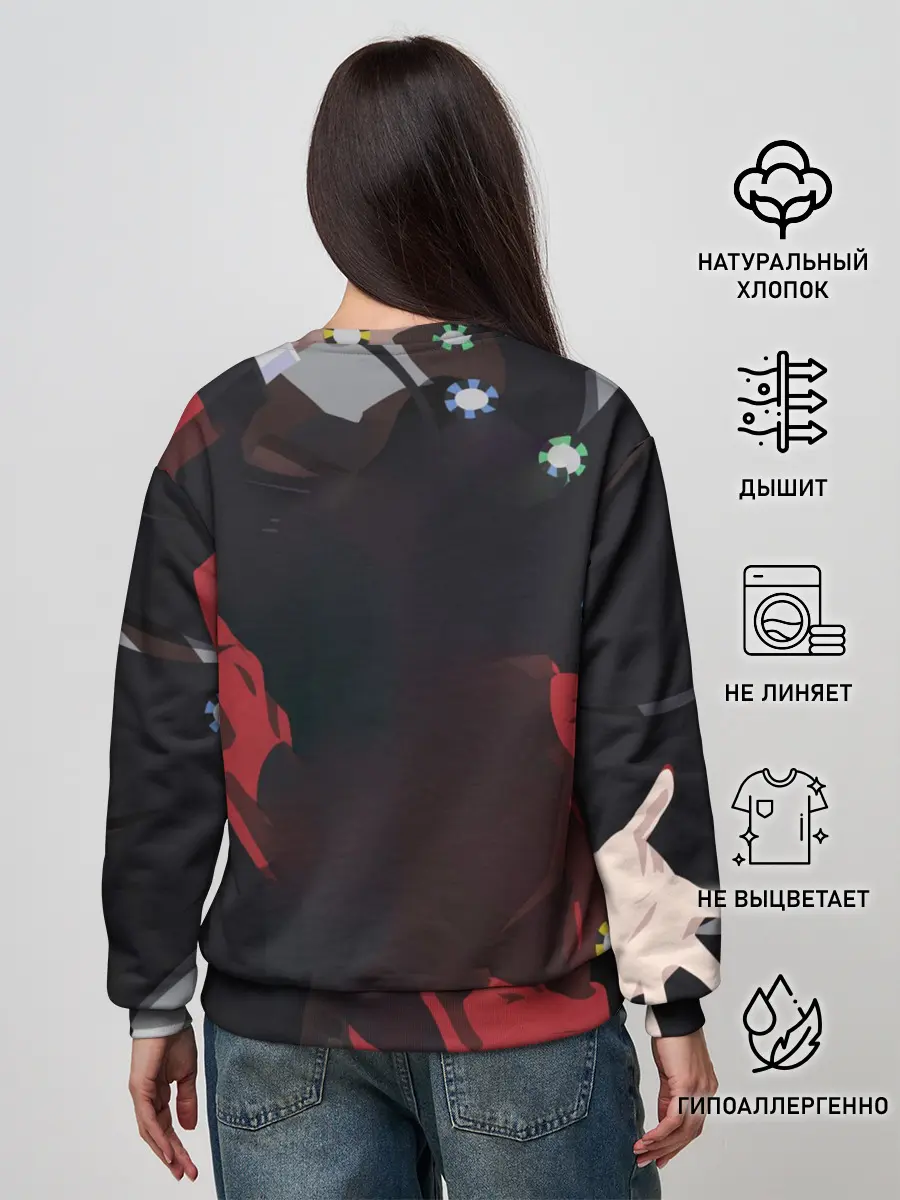 Женский свитшот / Kakegurui падает