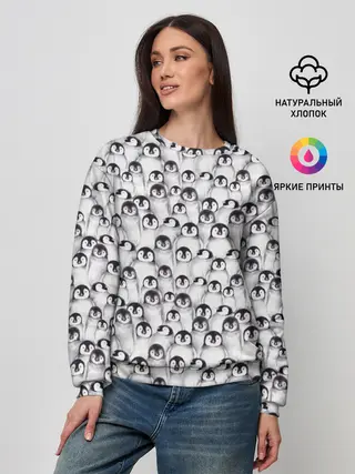 Женский свитшот / Пингвинчики
