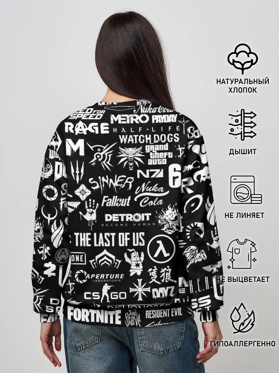 Женский свитшот / ЛОГОТИПЫ ИГР