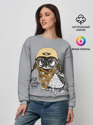 Женский свитшот / Wild! Сrazy guy!