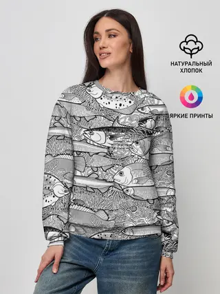 Женский свитшот / Рыбы