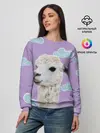 Женский свитшот / Облачная лама