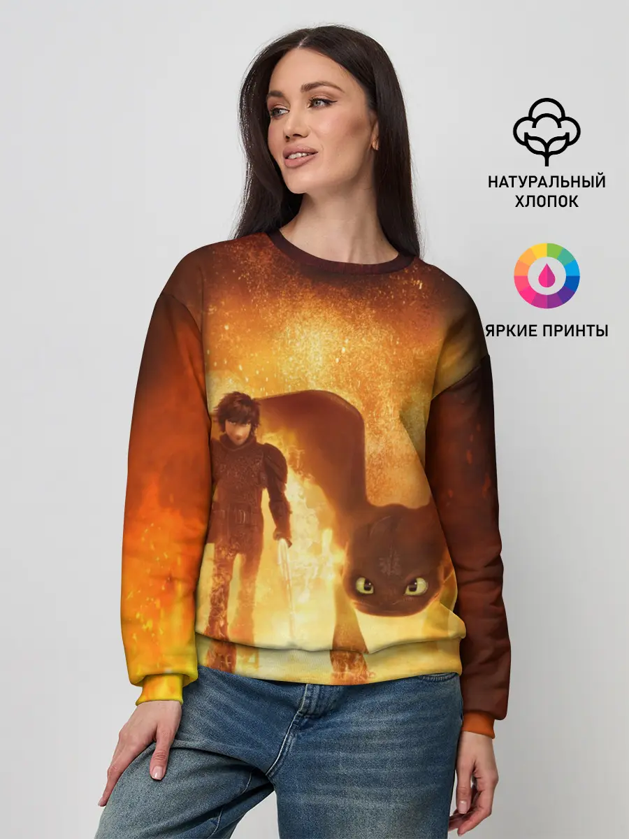 Женский свитшот / Как приручить дракона