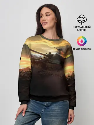 Женский свитшот / танк на закате