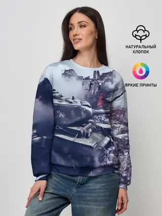 Женский свитшот / Танки