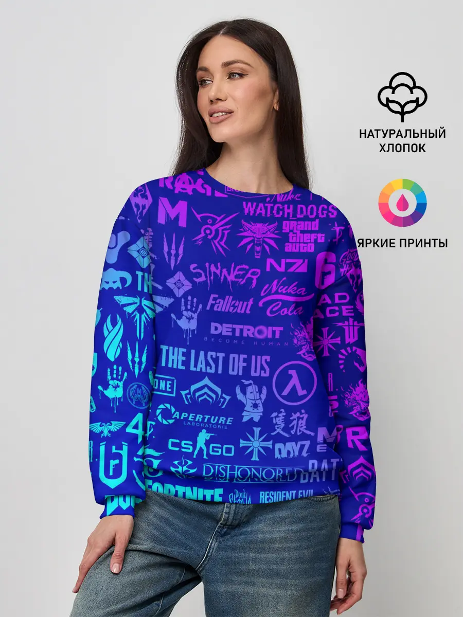 Женский свитшот / ЛОГОТИПЫ ИГР