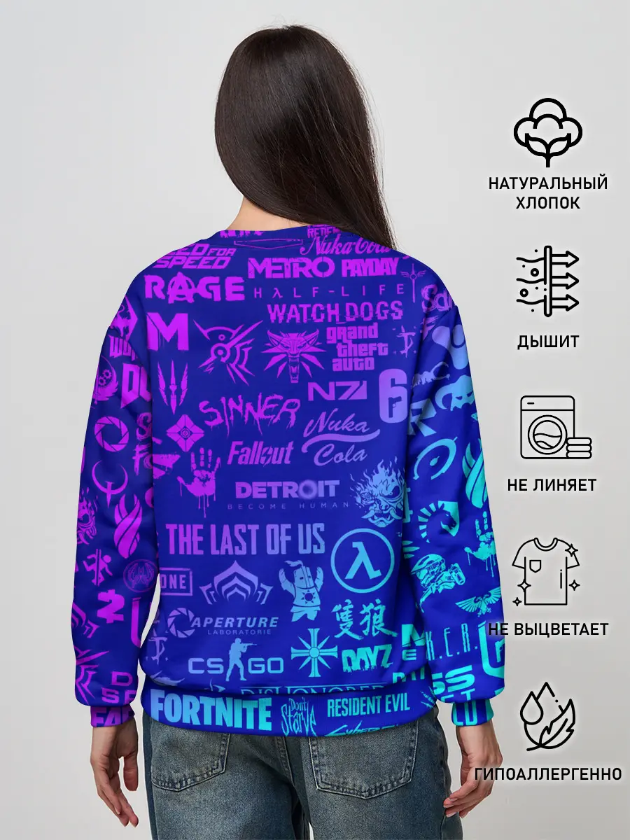 Женский свитшот / ЛОГОТИПЫ ИГР