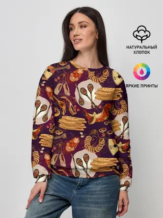 Женский свитшот / Русские блины