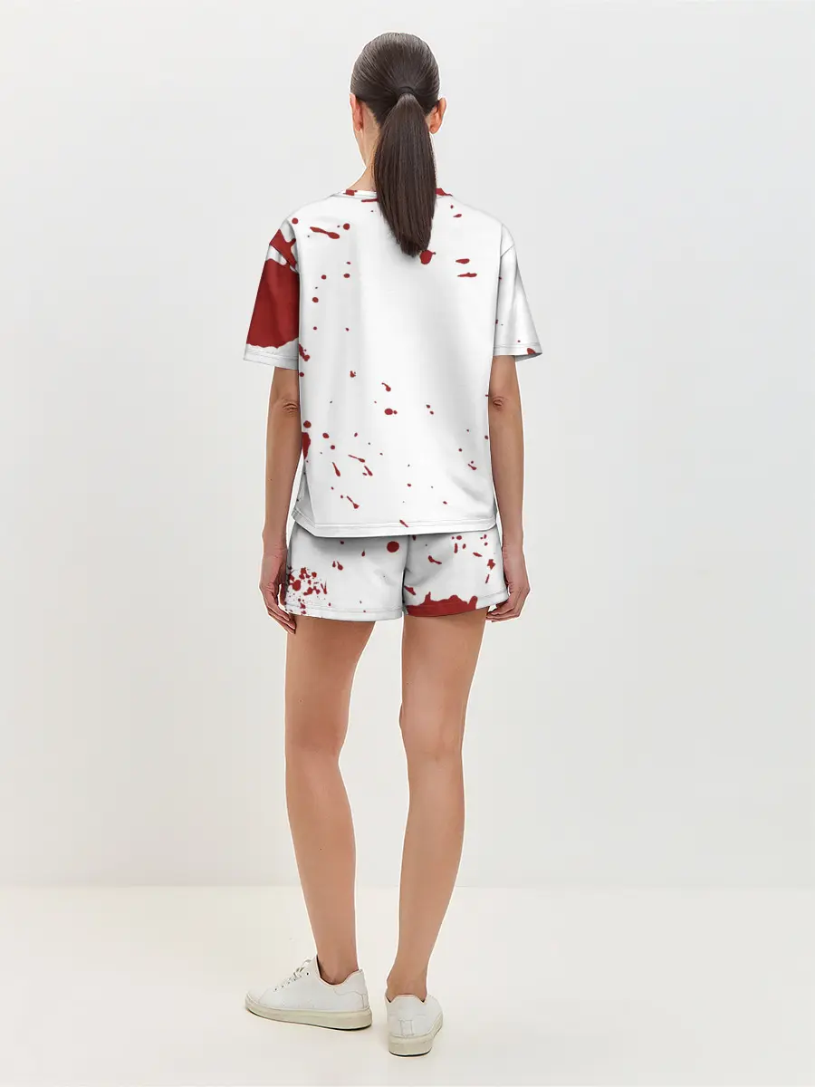 Женская пижама с шортами / blood have a killer day Dexter