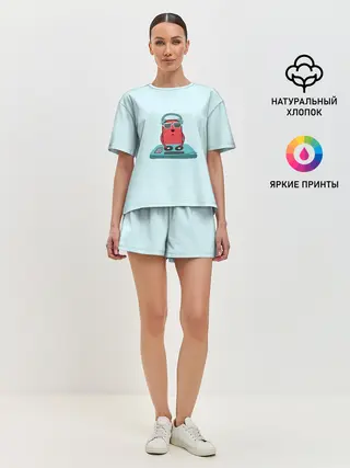 Женская пижама с шортами / Воспроизведение