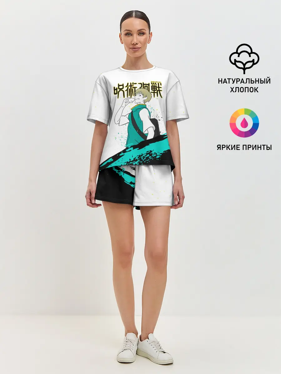 Женская пижама с шортами / Инумаки Тоге - Магическая битва