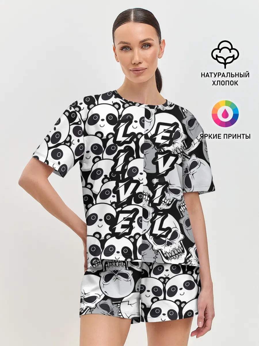 Женская пижама с шортами / LivEvil