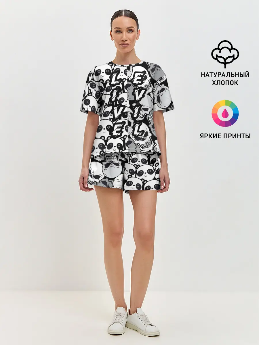 Женская пижама с шортами / LivEvil