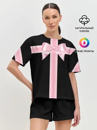 Женская пижама с шортами / ИГРА В КАЛЬМАРА, ДИЗАЙН ГРОБА