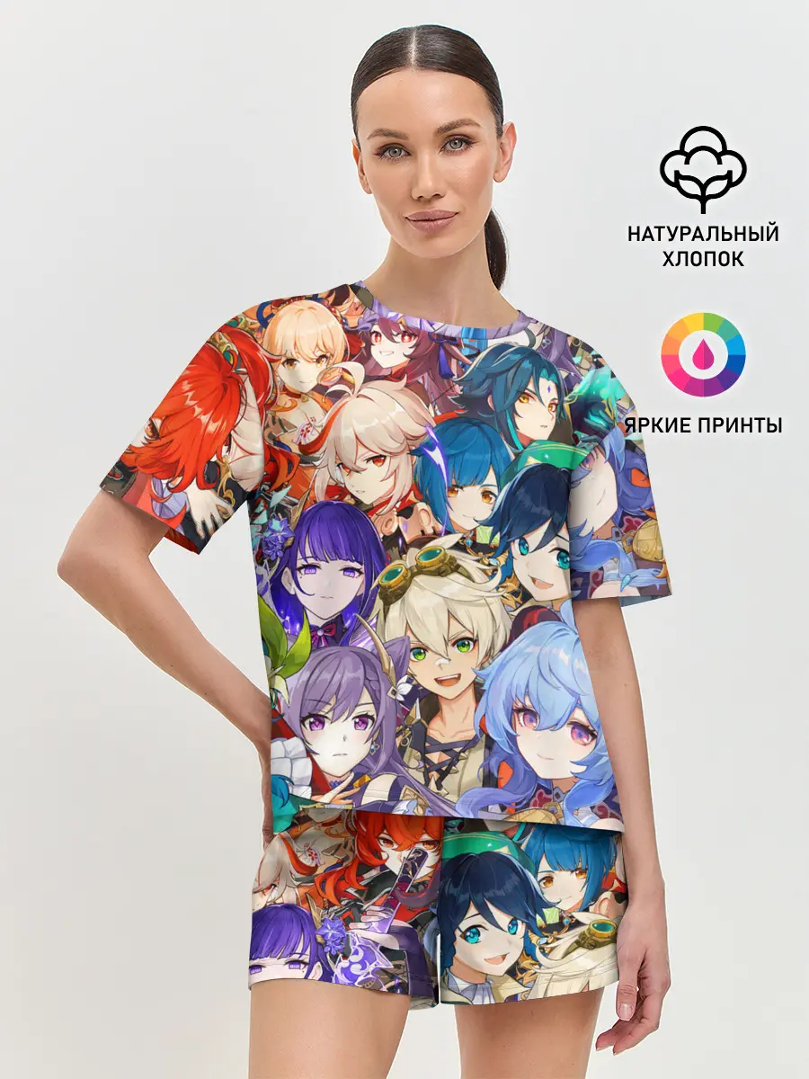 Женская пижама с шортами / Genshin Impact - персонажи