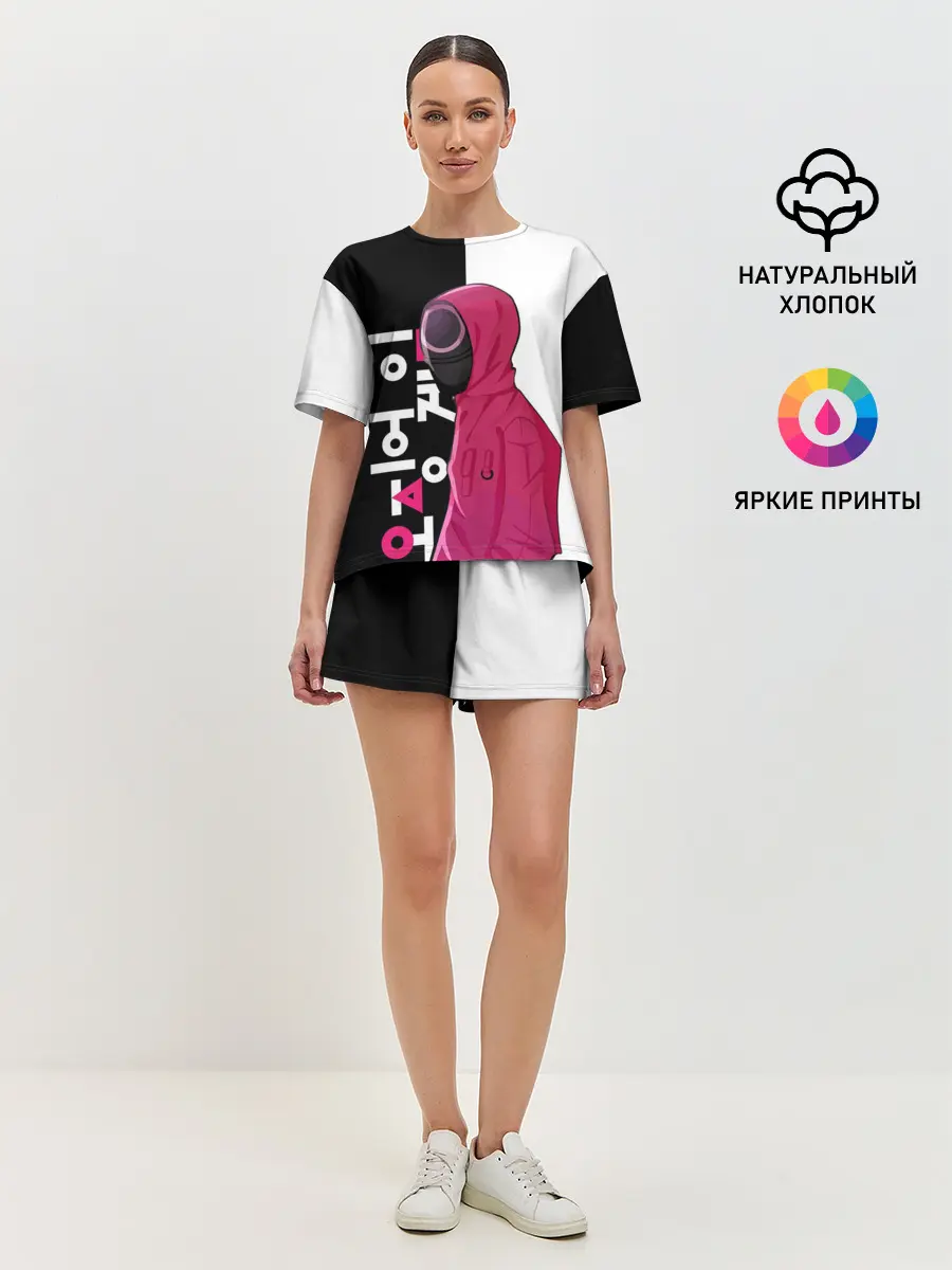 Женская пижама с шортами / Игра в кальмара / Squid Game.