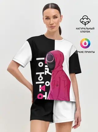 Женская пижама с шортами / Игра в кальмара / Squid Game.