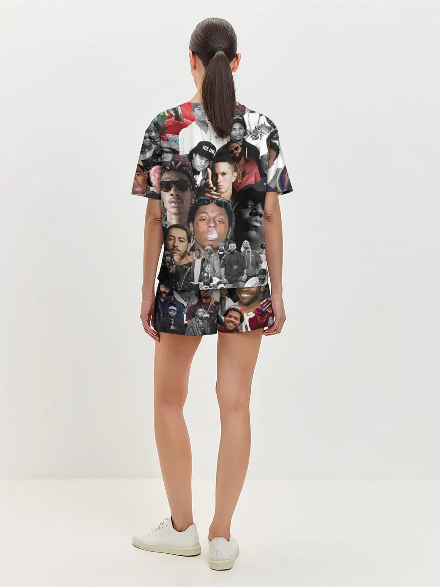 Женская пижама с шортами / Рэп-Коллаж