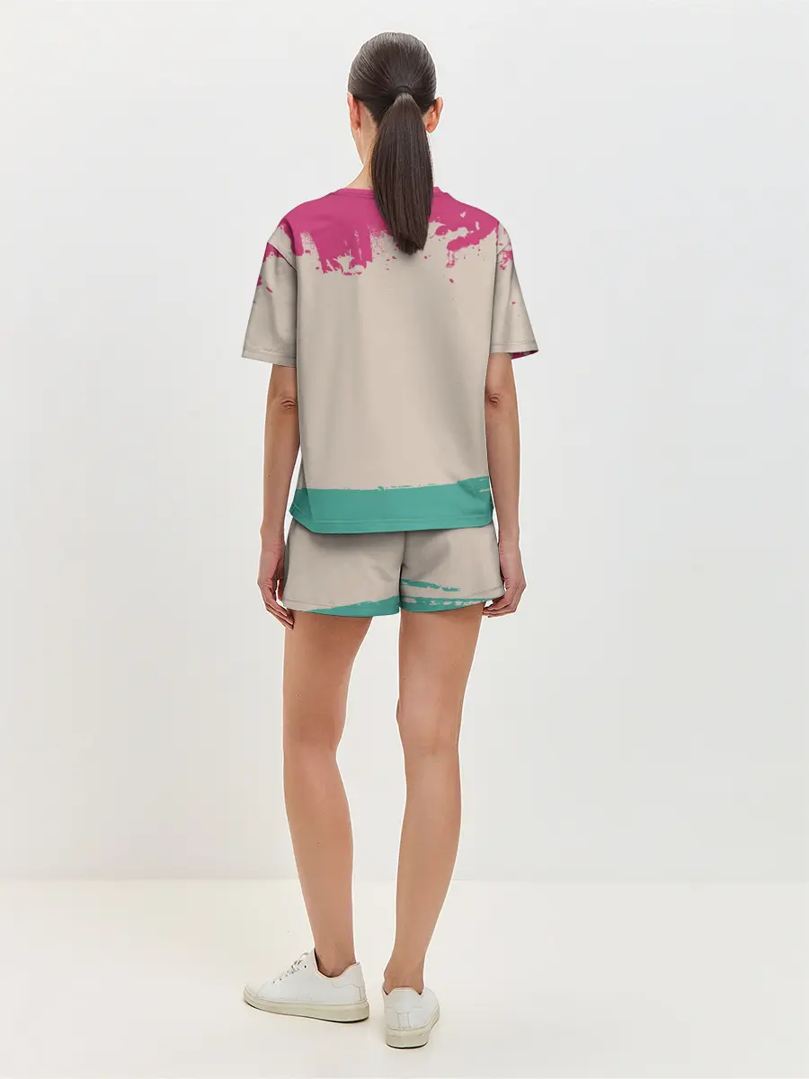 Женская пижама с шортами / ТРЕУГОЛЬНИК НА КАРАУЛЕ