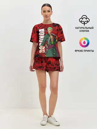 Женская пижама с шортами / Ророноа Зоро, One Piece