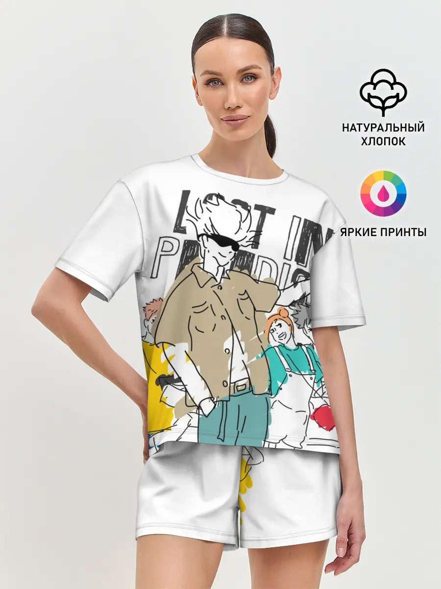 Женская пижама с шортами / Сатору Годжо - Jujutsu Kaisen