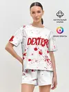 Женская пижама с шортами / Dexter logo Декстер брызги крови