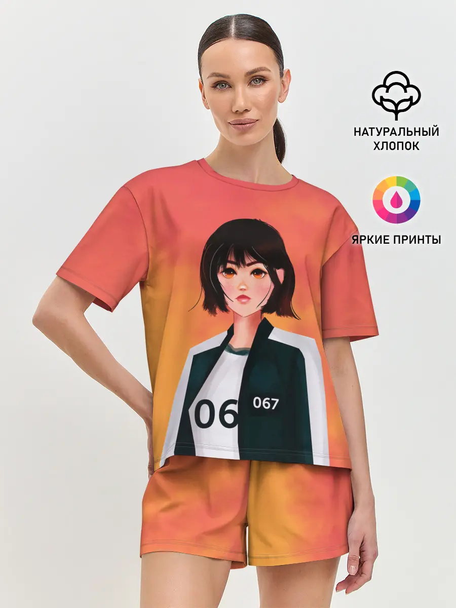 Женская пижама с шортами / Красавица 067