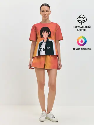 Женская пижама с шортами / Красавица 067