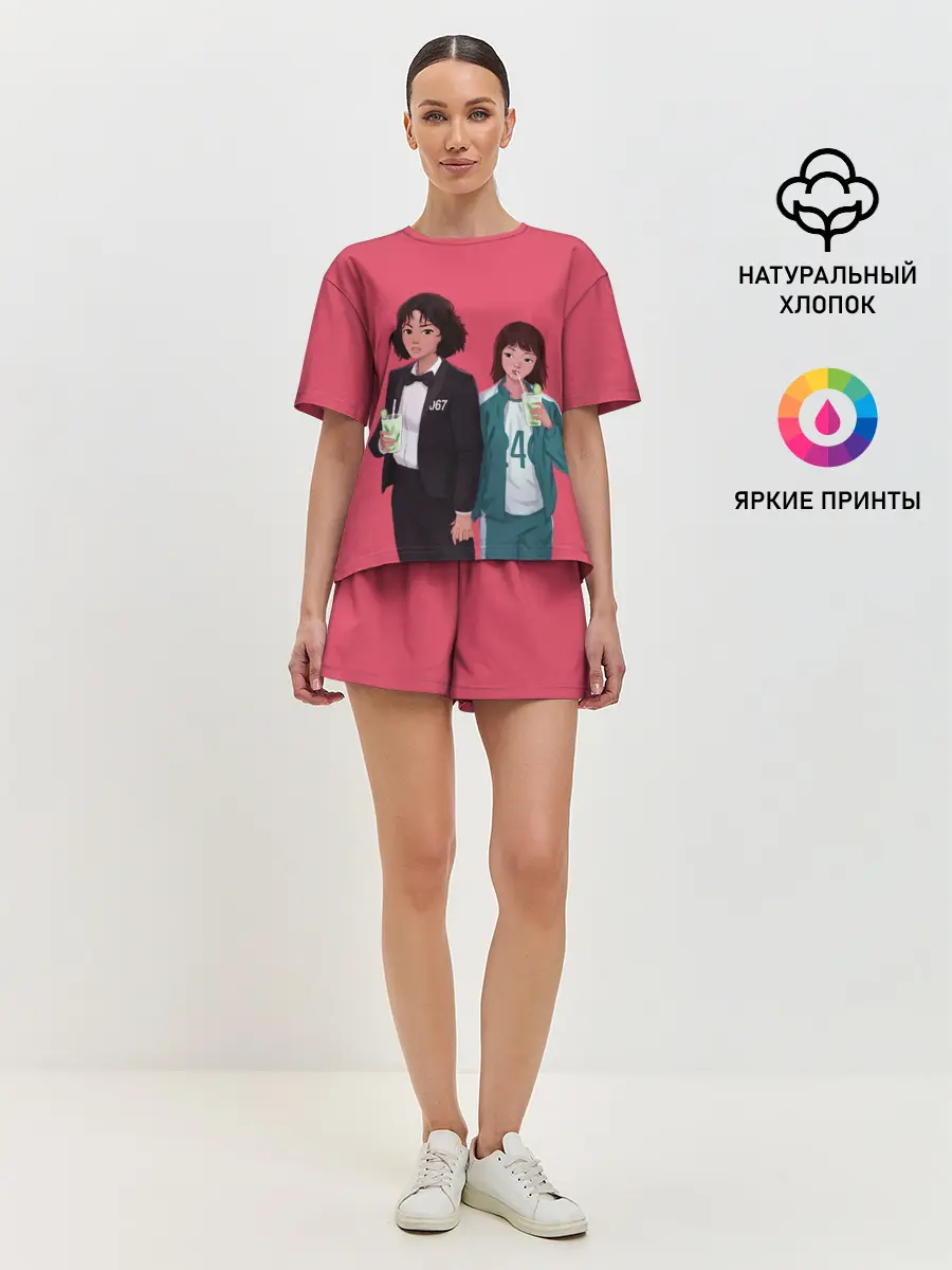 Женская пижама с шортами / Милахи 067 и 240