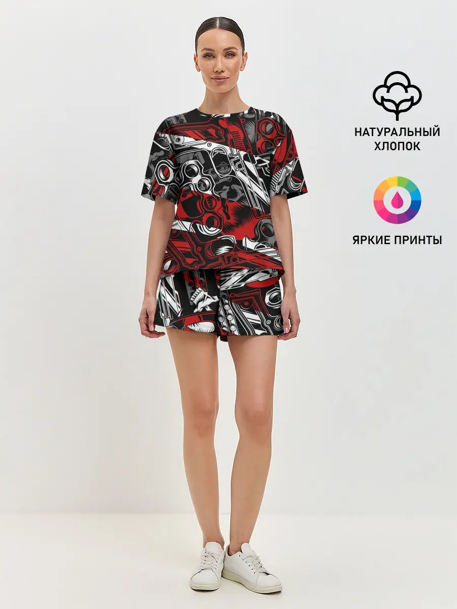 Женская пижама с шортами / Оружейный барон
