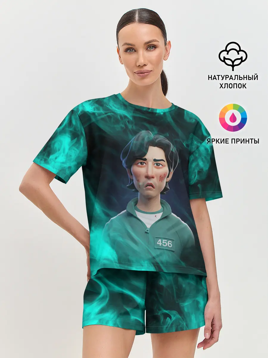 Женская пижама с шортами / Seong Gi-hun | Squid Game