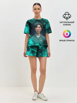 Женская пижама с шортами / Seong Gi-hun | Squid Game