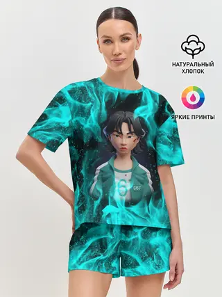 Женская пижама с шортами / Кан Сэ Бёк 3D ART | 067