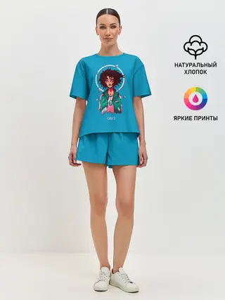 Женская пижама с шортами / Плачущая 067