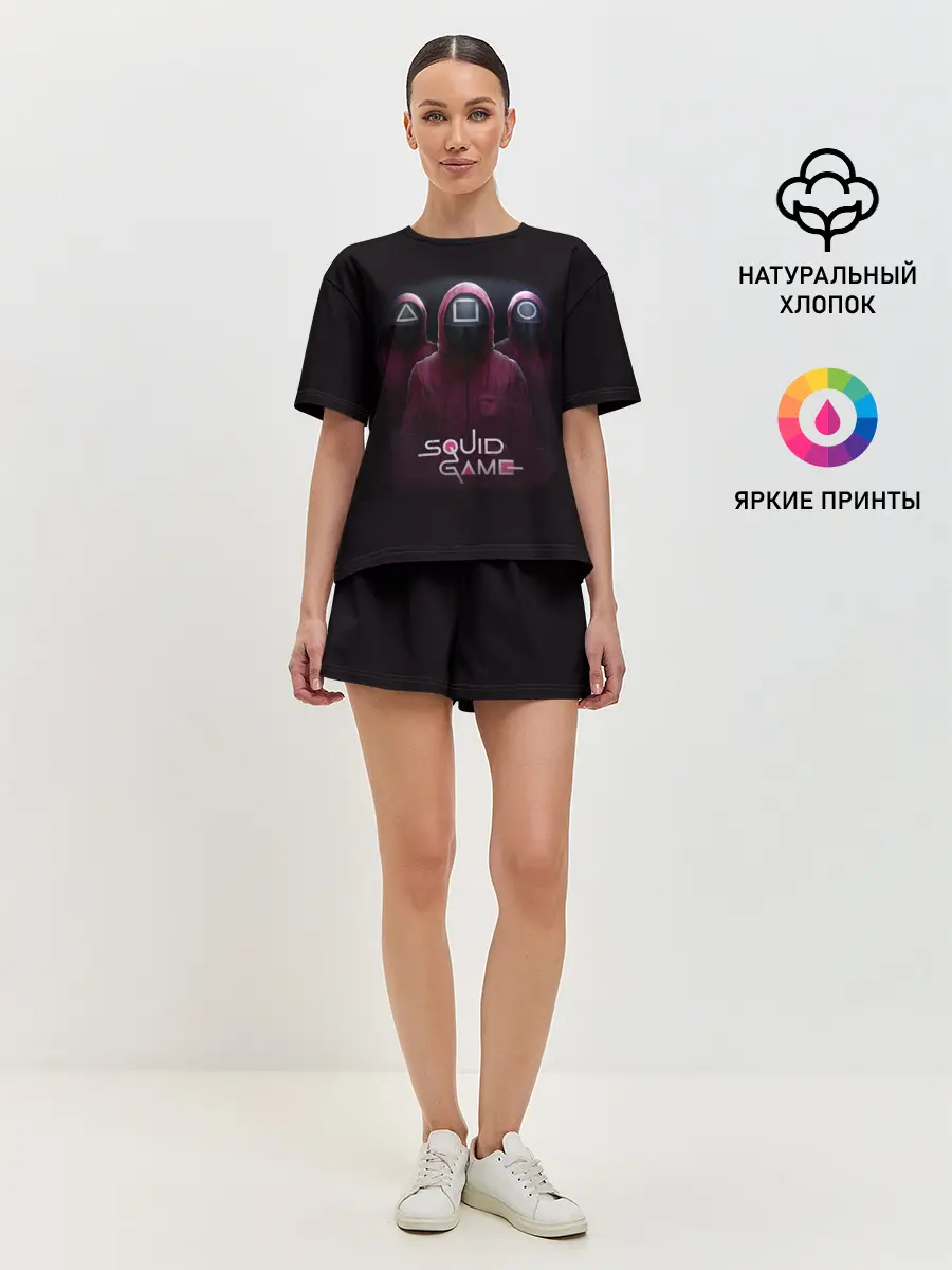 Женская пижама с шортами / SQUID GAME | ИГРА В КАЛЬМАРА СОТРУДНИКИ