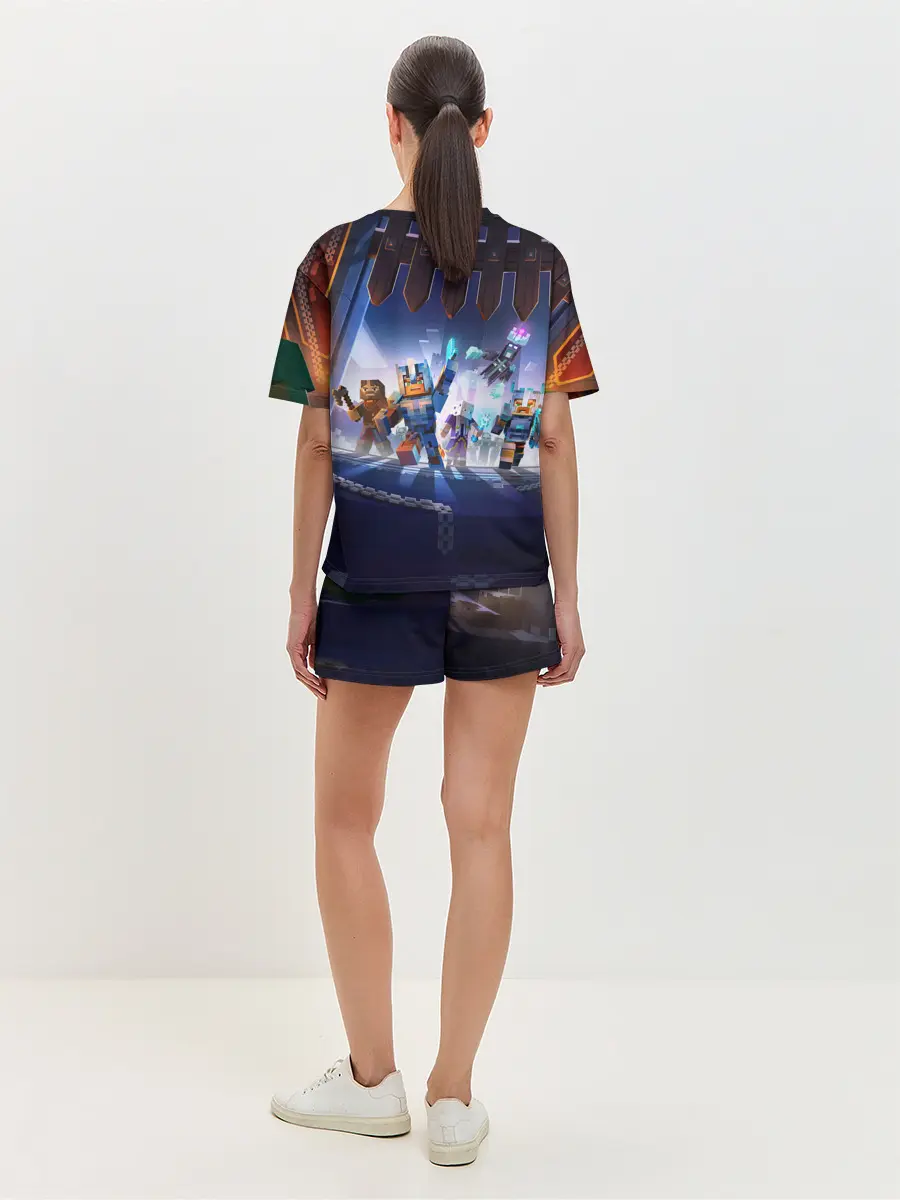 Женская пижама с шортами / MINECRAFT АРМИЯ КРИПЕРОВ