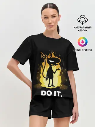 Женская пижама с шортами / Чертенок Do it