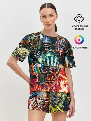 Женская пижама с шортами / Iron Maiden