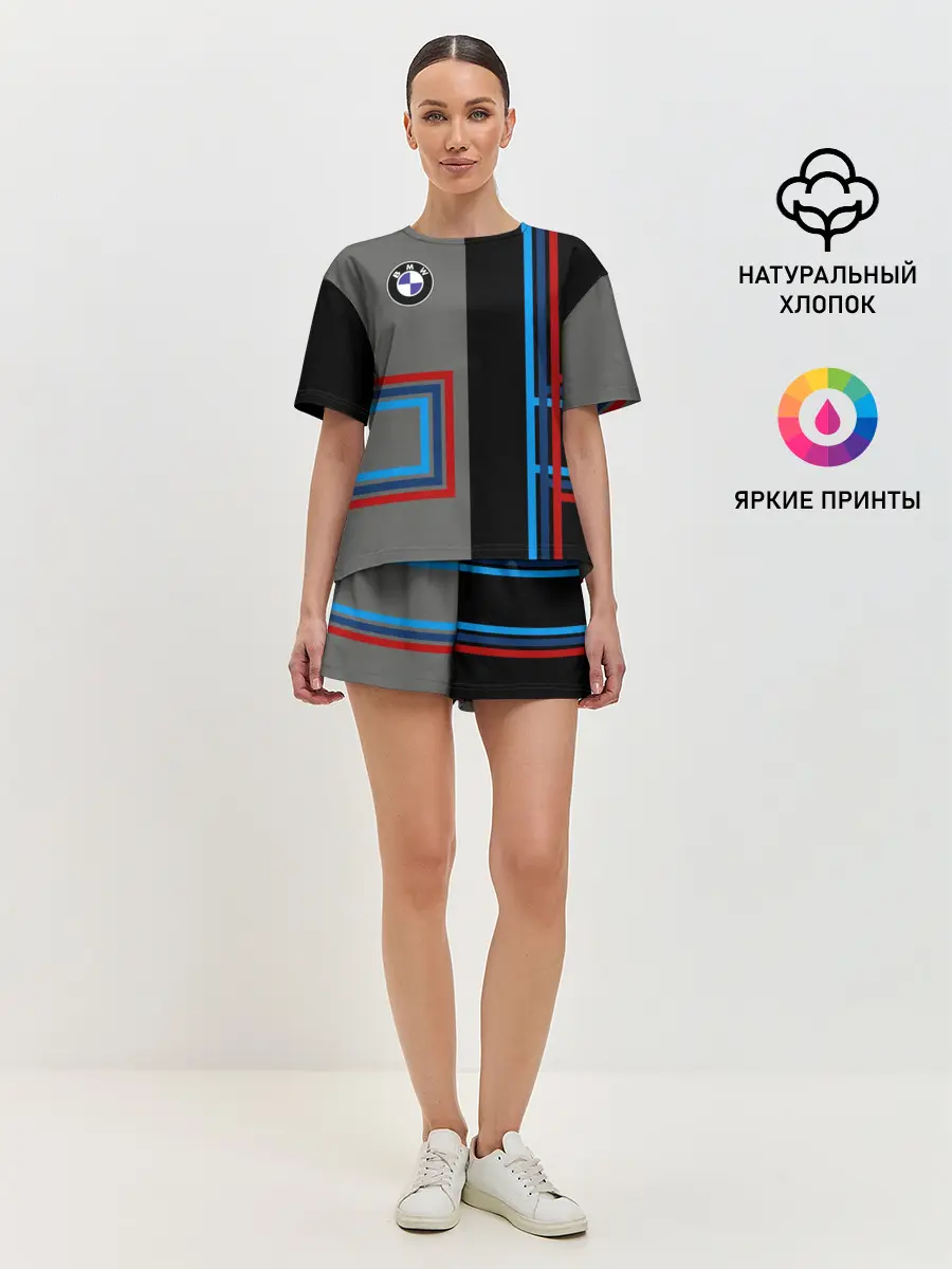 Женская пижама с шортами / Автомобиль BMW | БМВ