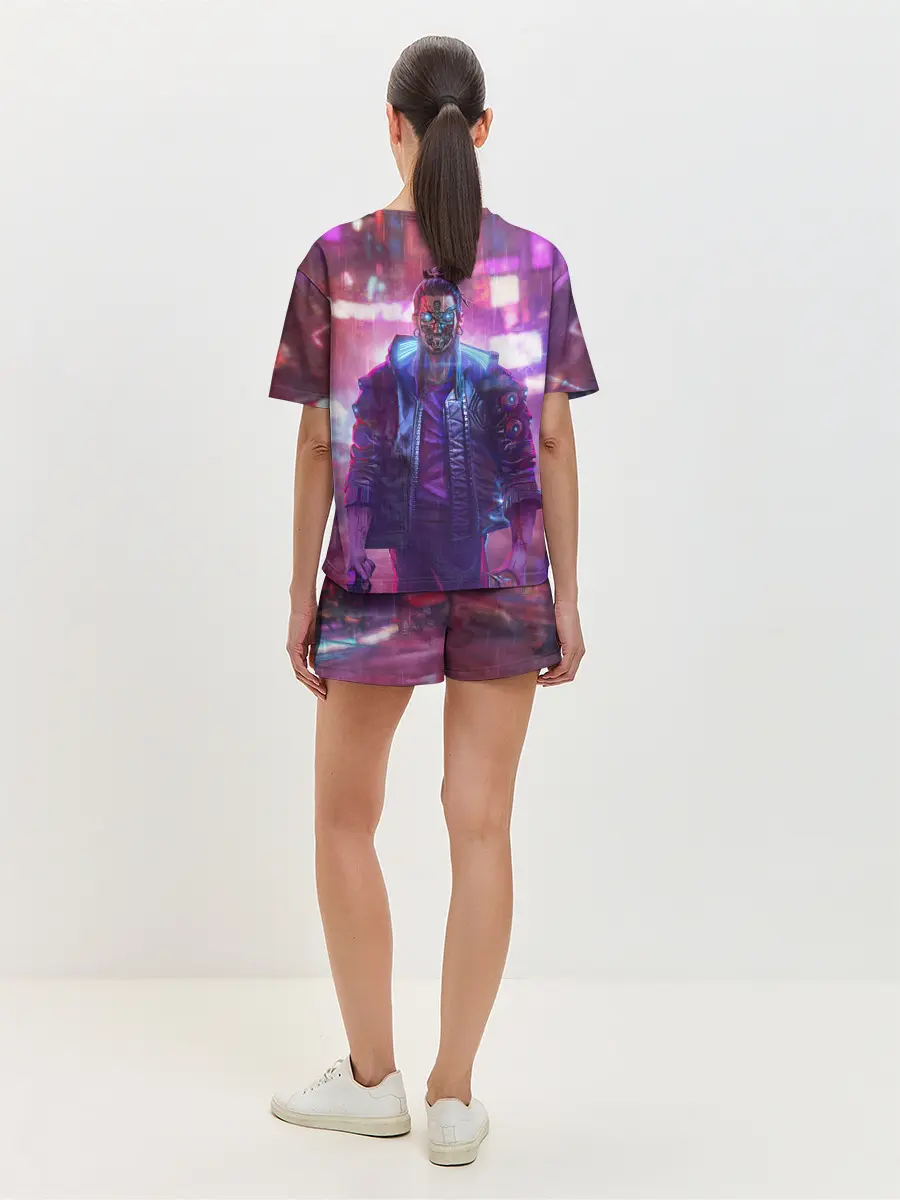 Женская пижама с шортами / CYBERPUNK 2077 SAMURAI, ХАОС