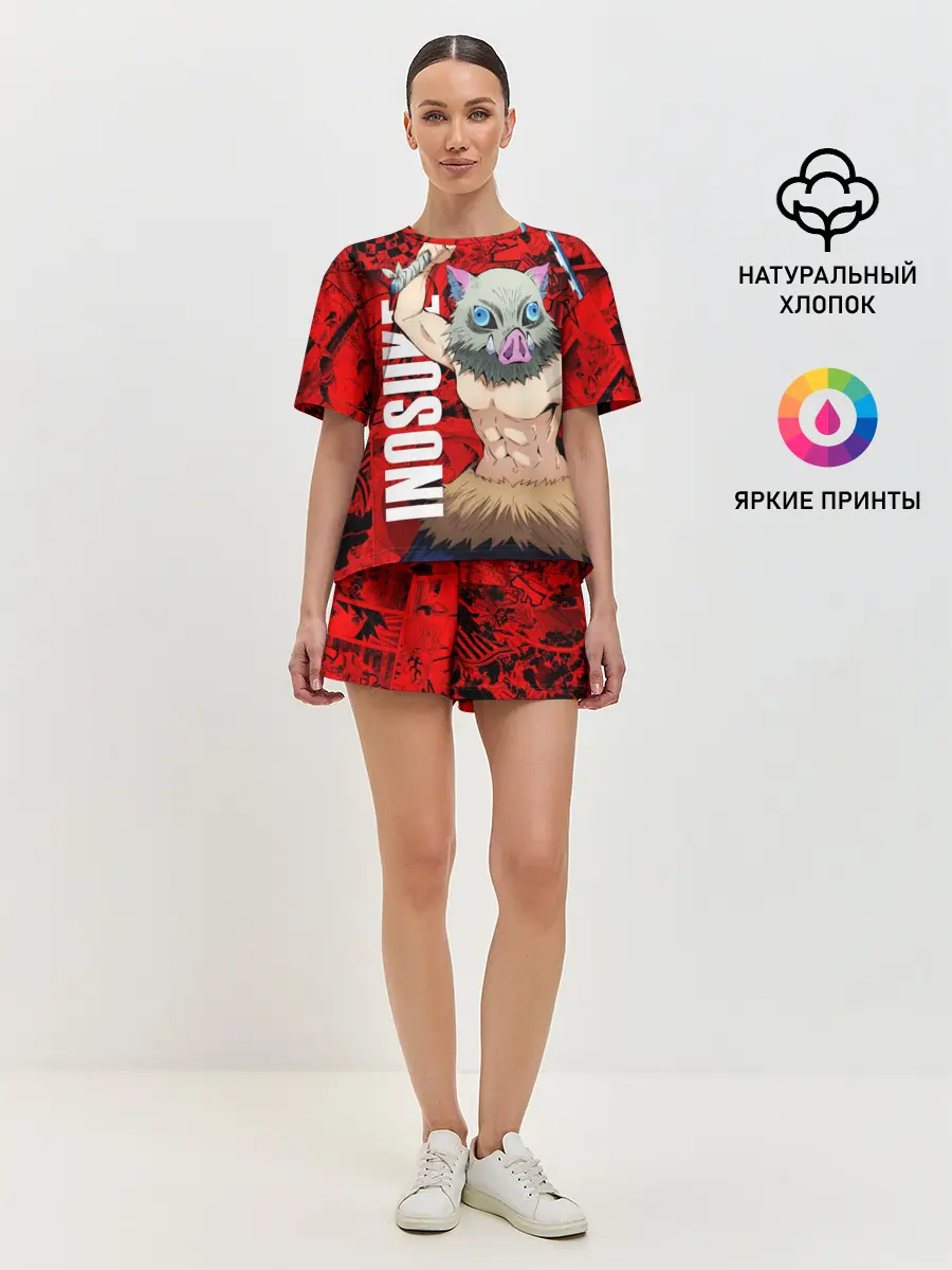 Женская пижама с шортами / Иноске, Клинок, рассекающий демонов