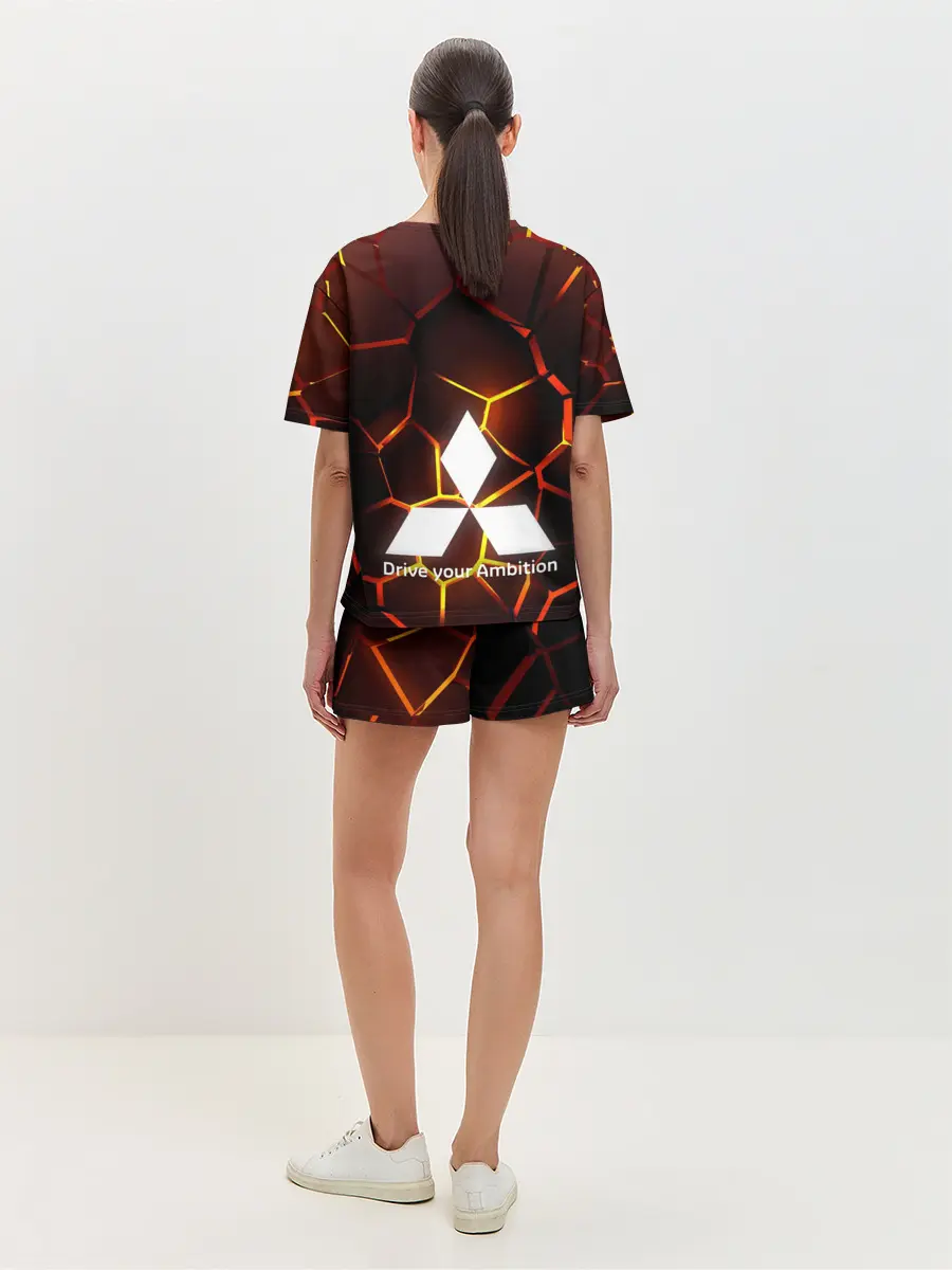 Женская пижама с шортами / 3D плиты с подсветкой | Митсубиси