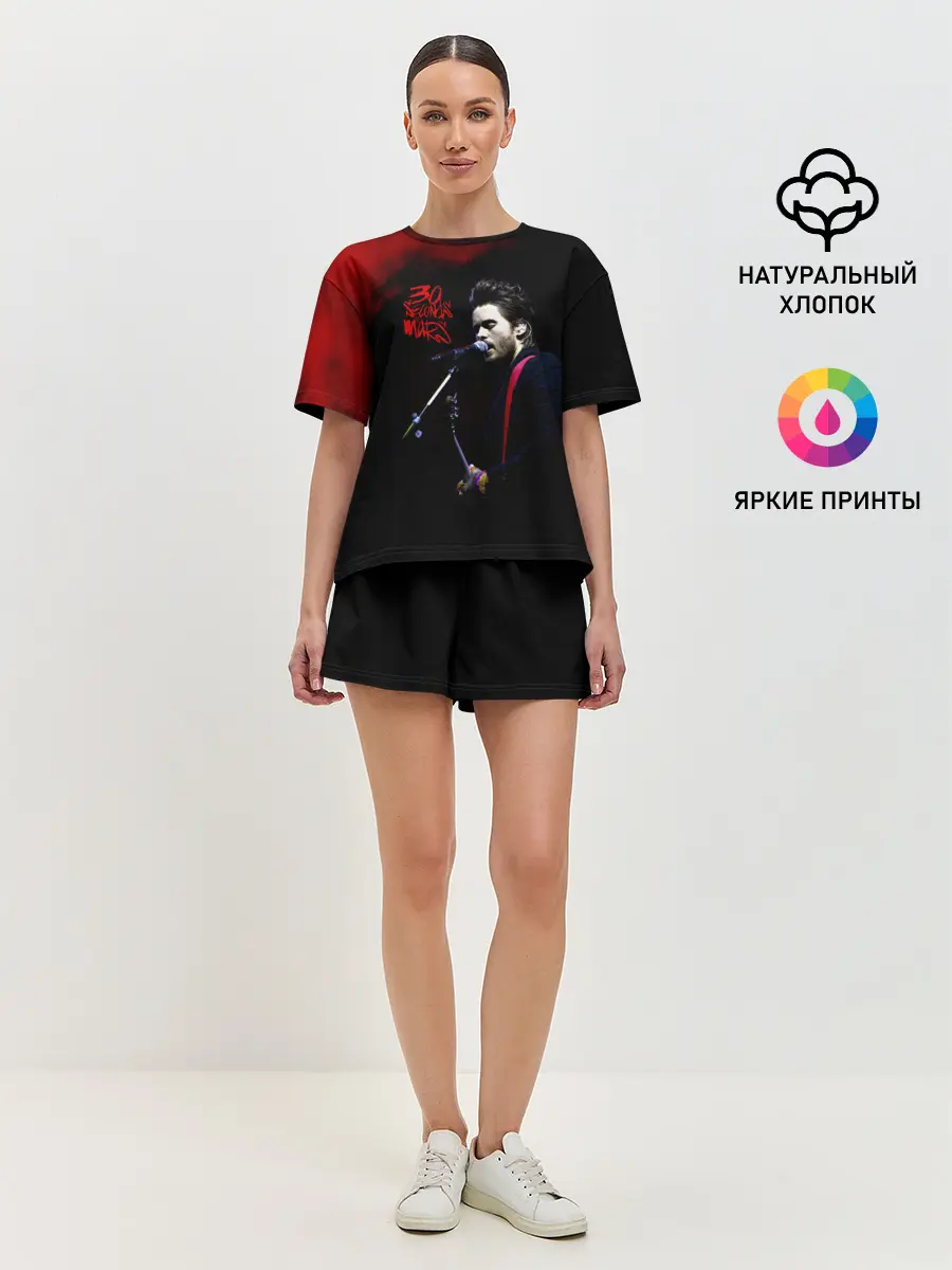 Женская пижама с шортами / Джаред Лето - 30 Seconds to Mars