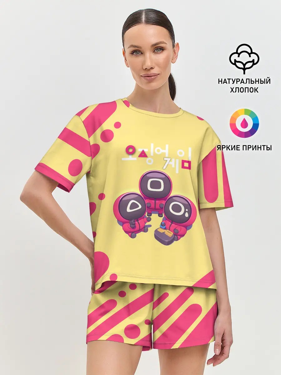 Женская пижама с шортами / ИЗГОТАВЛИВАЮТ ВИЗИТКИ | ОХРАНА
