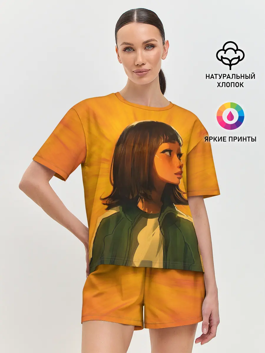 Женская пижама с шортами / 240 | Чи Ён