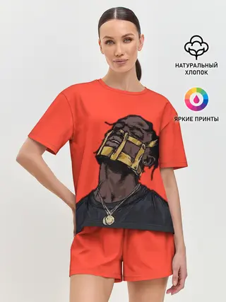 Женская пижама с шортами / Арт с Тревисом